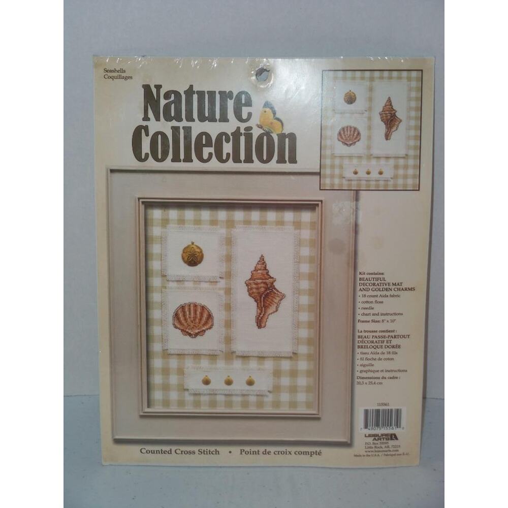 Leisure Arts Nature Collection Seashells #115561 Counted Cross Stitch -0716T16